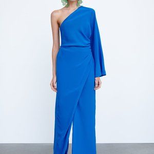 NWOT - ZARA Blue Asymmetric Limited Edition Romper/Jumpsuit